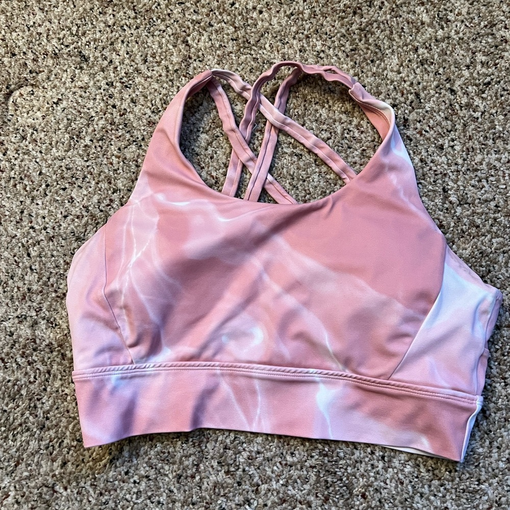 Buffbunny size L marble sports bra.